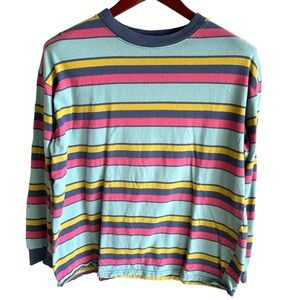 SO Easy Peezy LS Stripe Shirt M